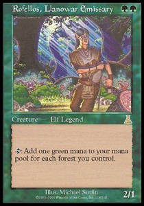 Rofellos Llanowar Emissary - Urzas Destiny