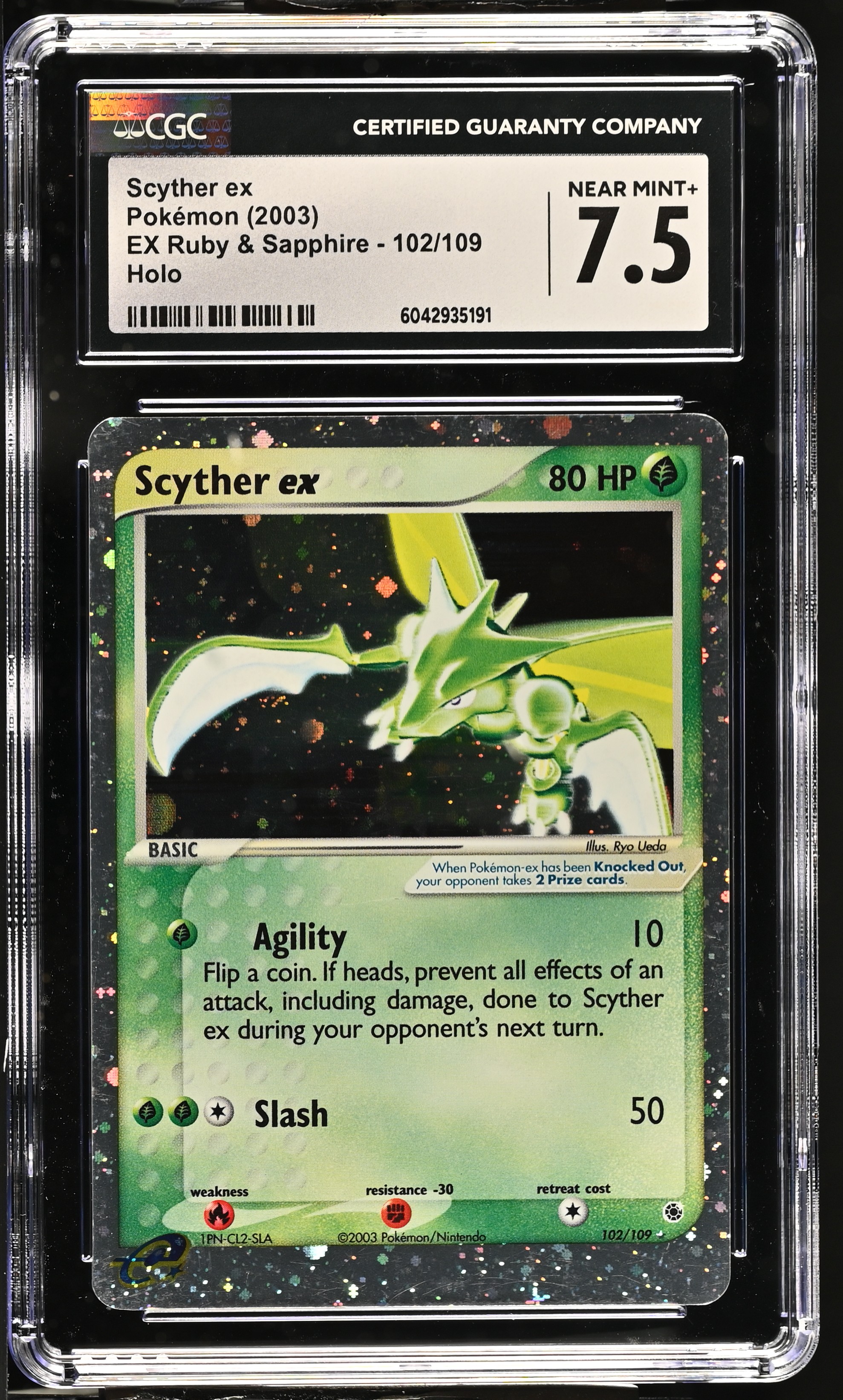 Scyther ex - RS 102 - English - CGC 7.5 