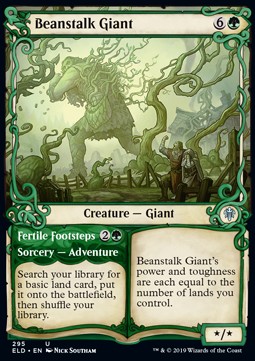 Beanstalk Giant Fertile Footsteps - Throne of Eldraine Extras 