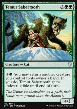 Temur Sabertooth - Commander 2017 
