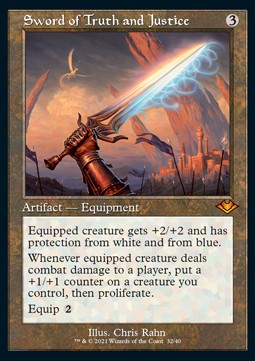 Sword of Truth and Justice (V.1) - Modern Horizons Retro Frame Cards 