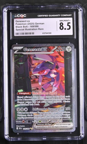 Genesect ex - BLK 169 - German - CGC 8.5 
