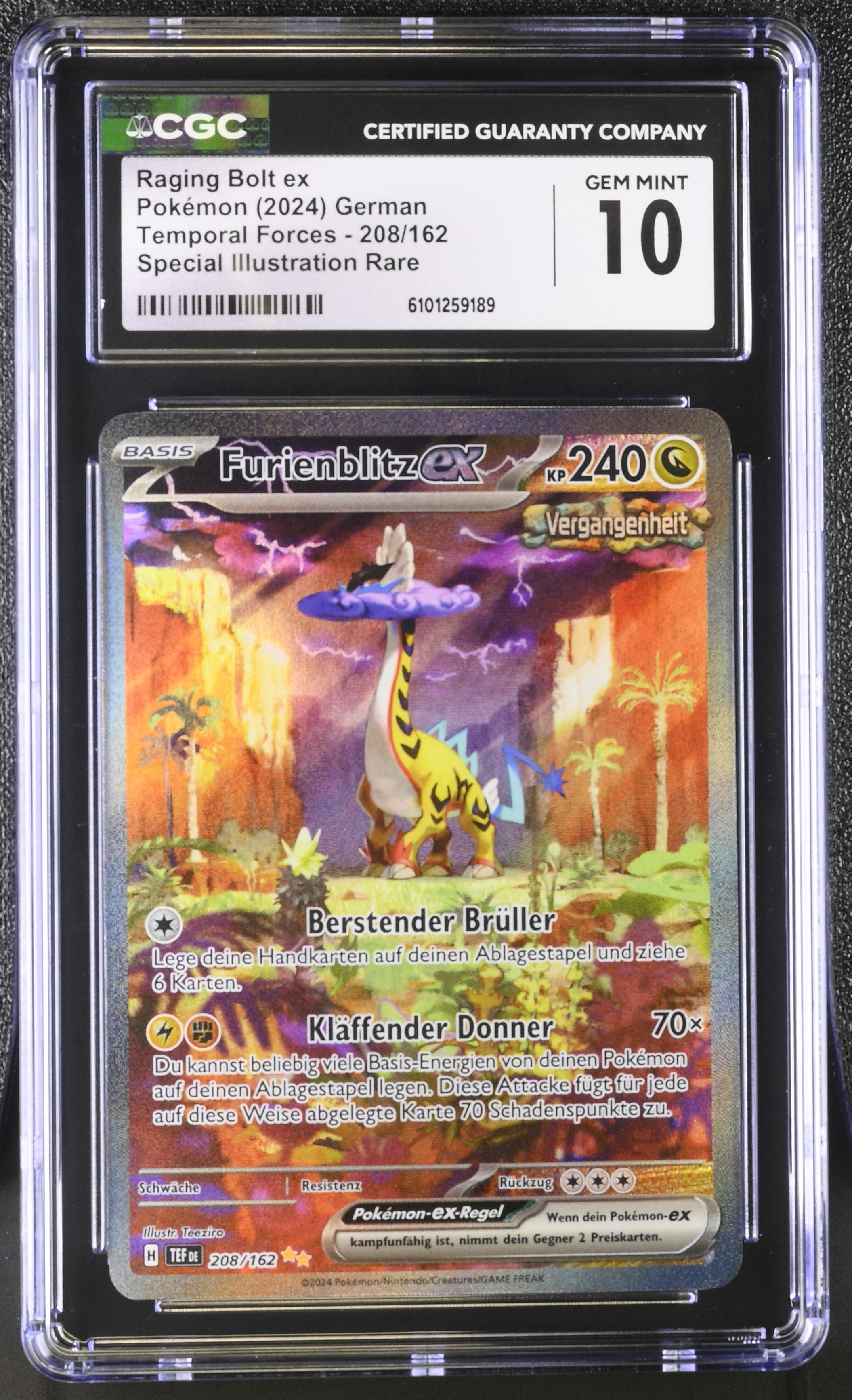 Raging Bolt ex - TEF 208 - German - CGC 10 