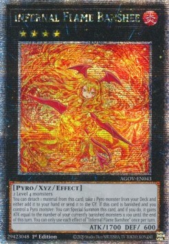 Infernal Flame Banshee (V.2 Quarter Century Secret Rare)
