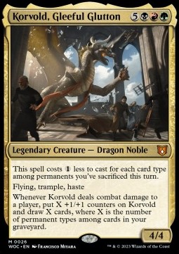 Korvold Gleeful Glutton - Commander Wilds of Eldraine 