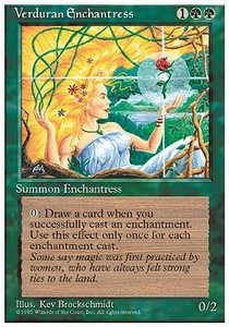 Verduran Enchantress - Fourth Edition 