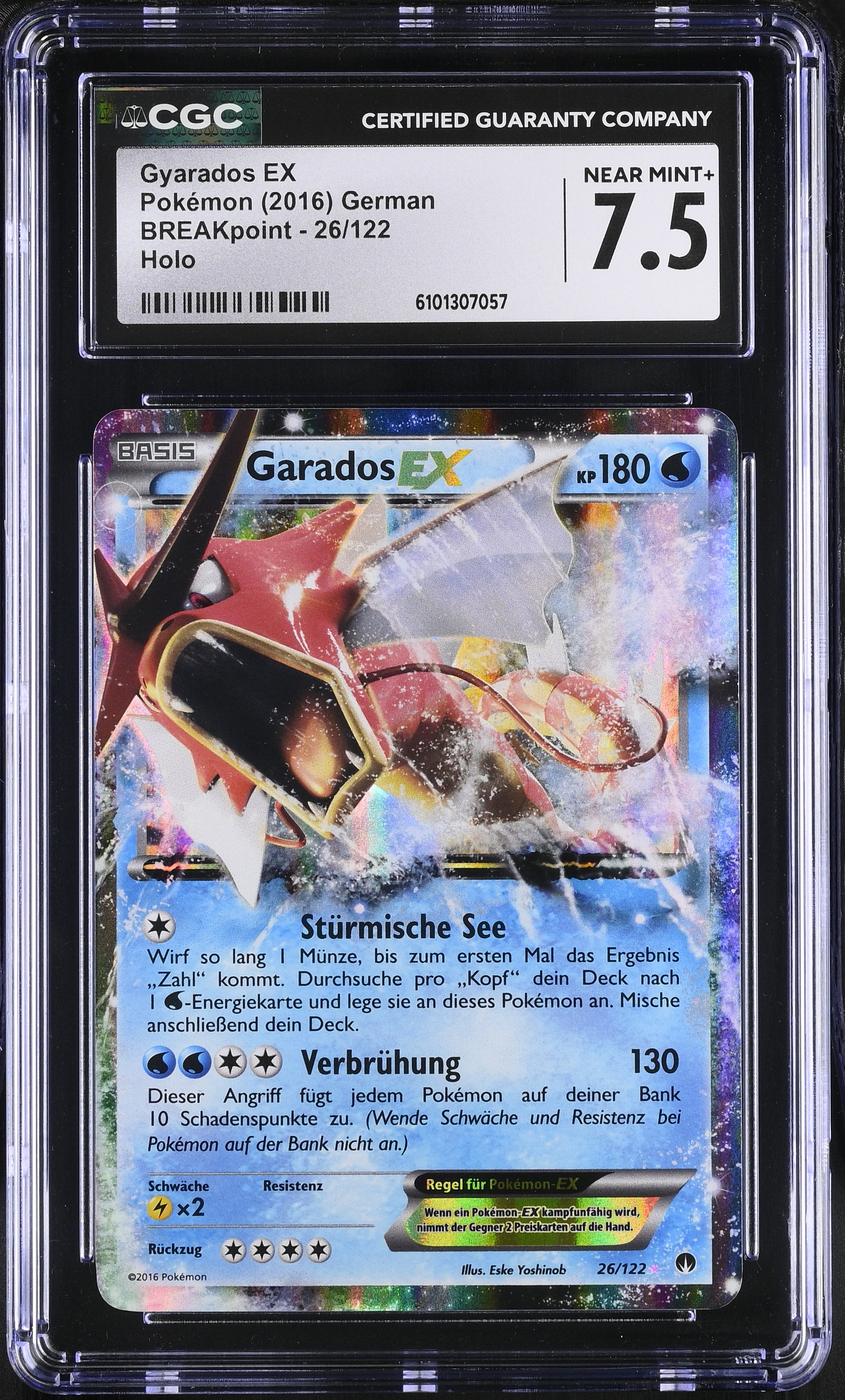 Gyarados EX - BKP 26 - German - CGC 7.5 