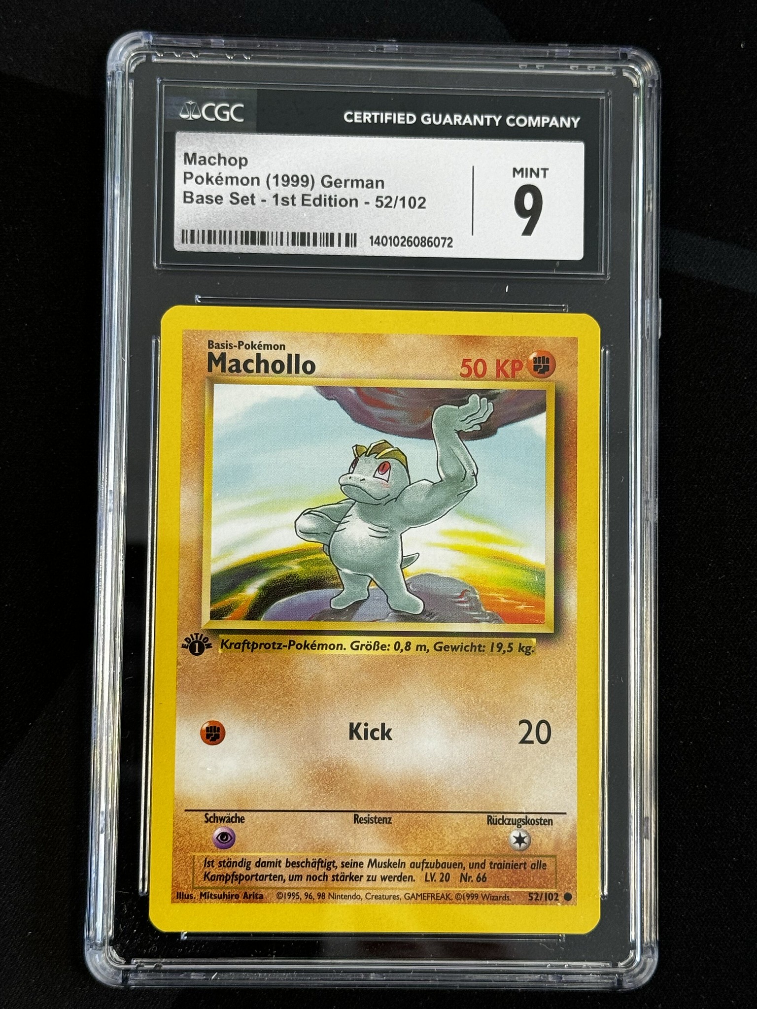 Machop - BS 52 - German - CGC 9