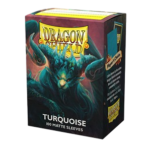 100 Dragon Shield Sleeves - Matte Turquoise 