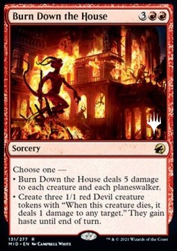 Burn Down the House (V.2) - Innistrad Midnight Hunt Promos 