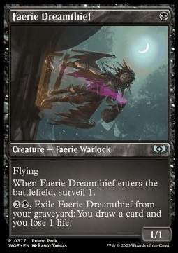 Faerie Dreamthief - Wilds of Eldraine Promos 