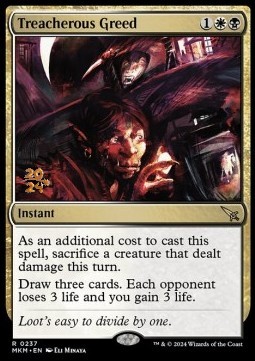 Treacherous Greed (V.1) - Murders at Karlov Manor Promos 
