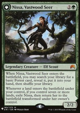 Nissa, Vastwood Seer // Nissa, Sage Animist - Secret Lair Commander Deck From Cute to Brute 