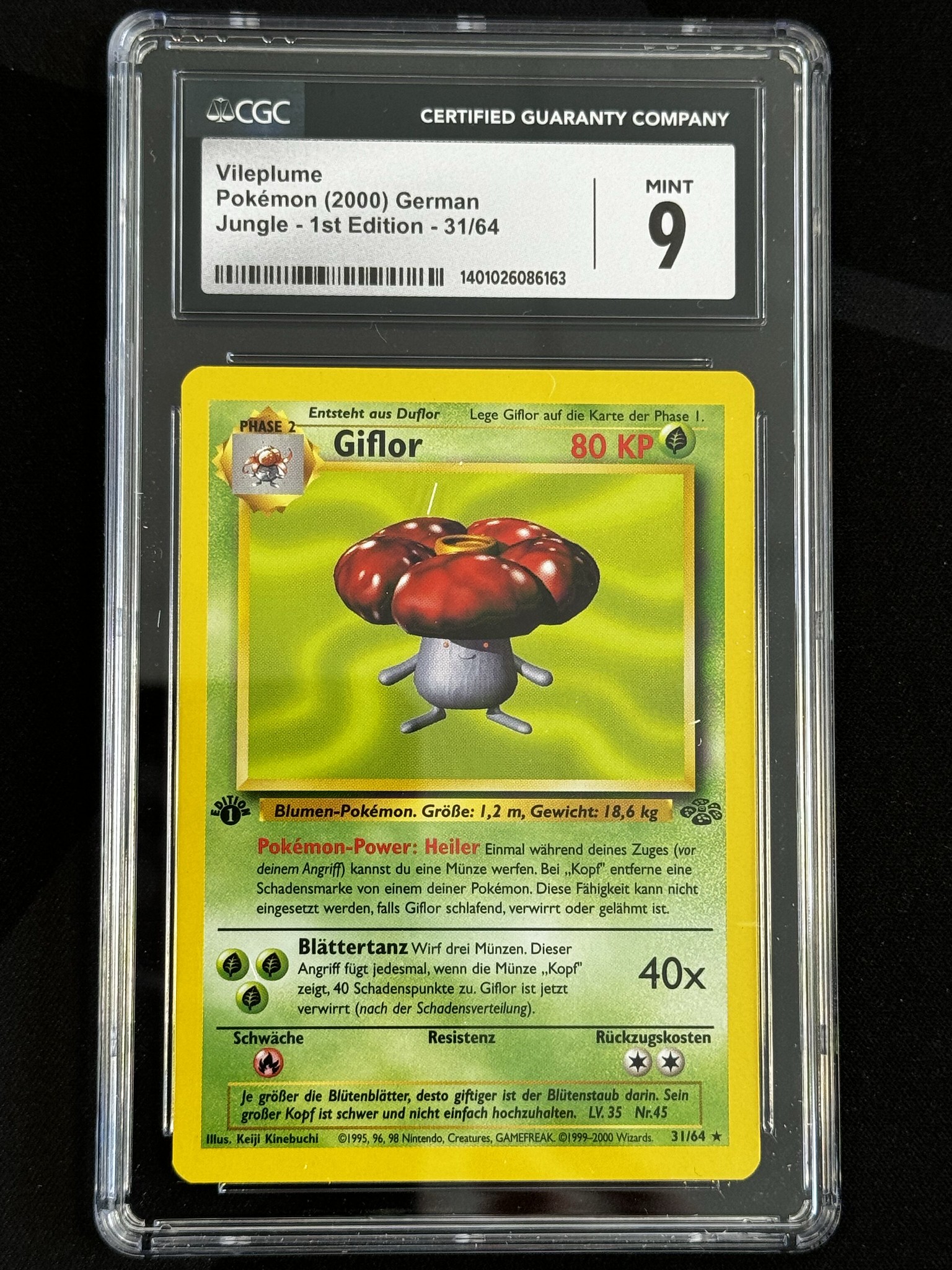 Vileplume - JU 31 - German - CGC 9