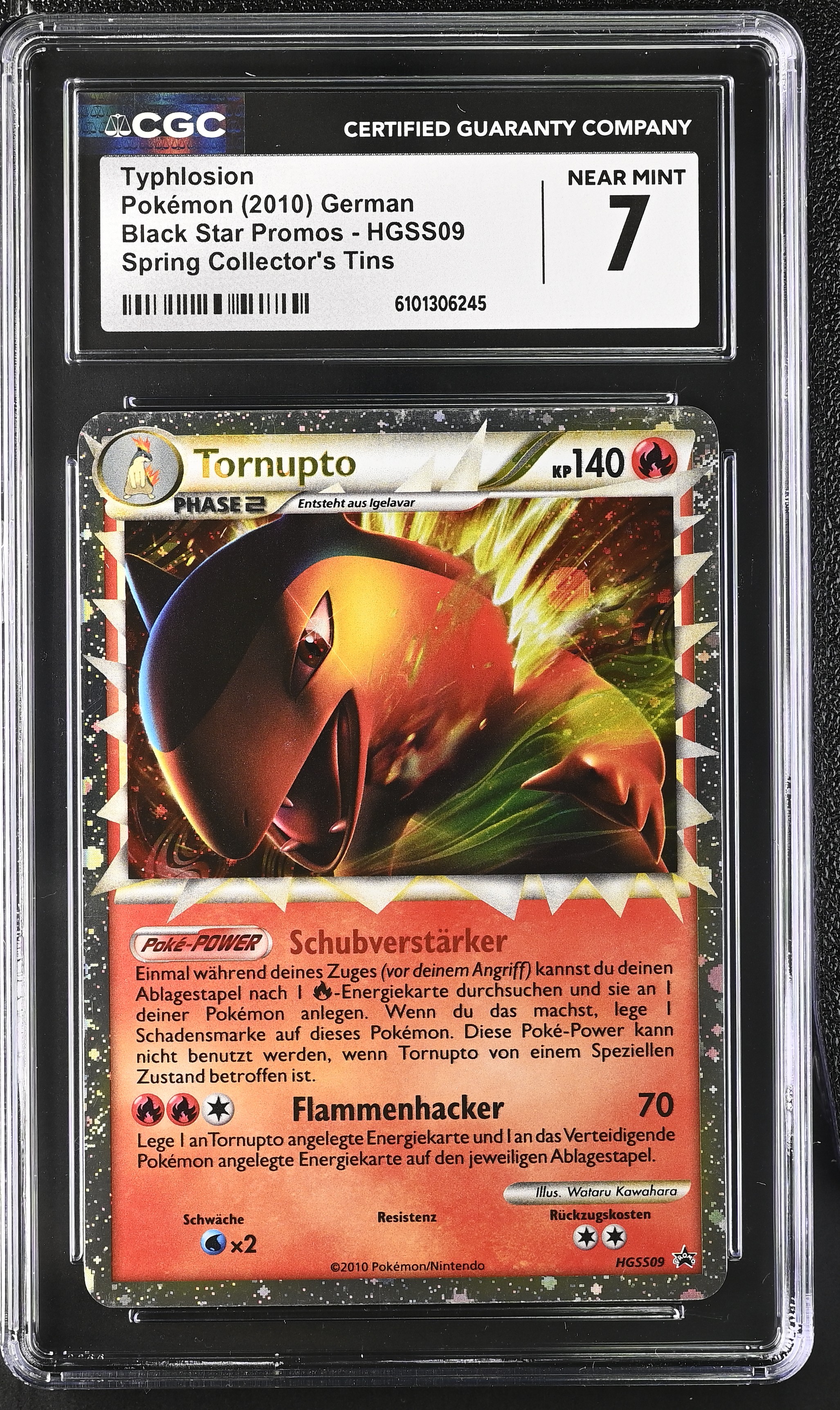 Typhlosion (Collector's Tins) - HGSS 9 - German - CGC 7 