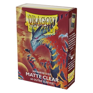 60 Small Dragon Shield Outer Sleeves - Matte Clear 