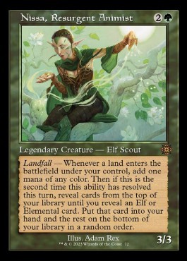 Nissa Resurgent Animist (V.1) - March of the Machine The Aftermath Extras 