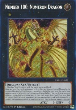 Number 100 Numeron Dragon (V.3 Secret Rare) 