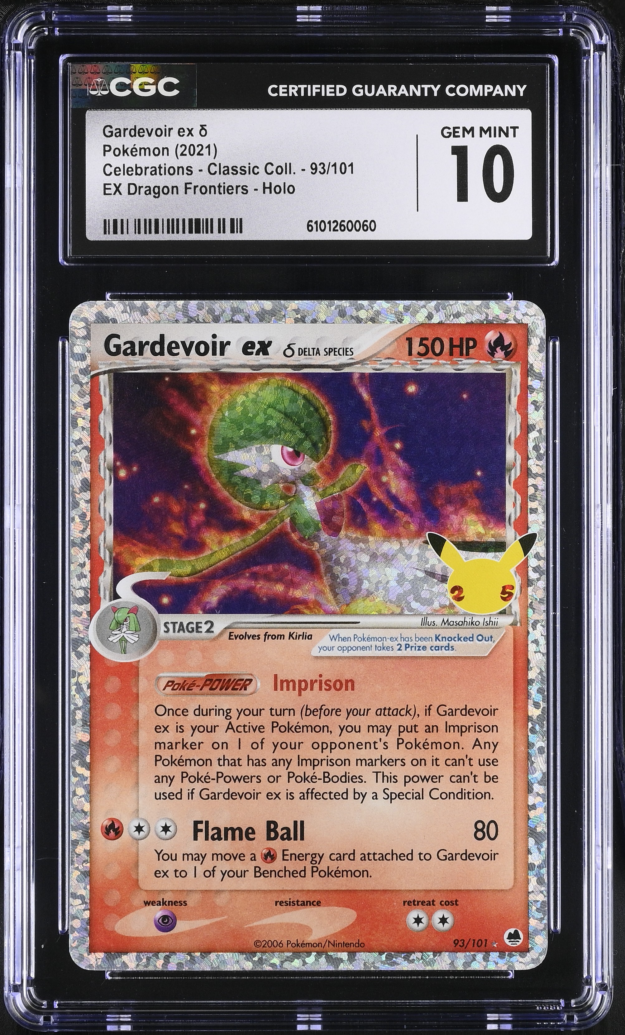 Gardevoir ex ? Delta Species - CEL 93 - English - CGC 10 