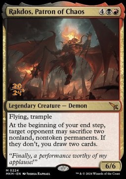 Rakdos Patron of Chaos (V.1) - Murders at Karlov Manor Promos 