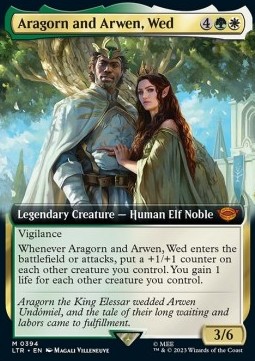 Aragorn and Arwen, Wed 