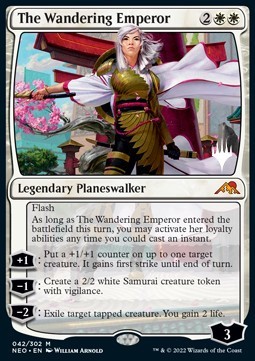 The Wandering Emperor (V.2) - Kamigawa Neon Dynasty Promos