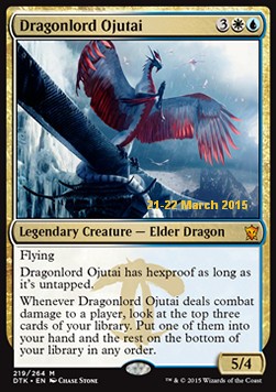 Dragonlord Ojutai - Dragons Of Tarkir Promos 