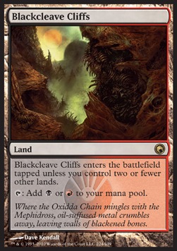 Blackcleave Cliffs - Scars of Mirrodin 