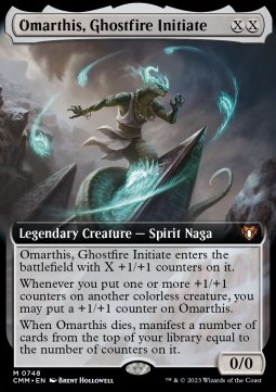 Omarthis Ghostfire Initiate (V.2) - Commander Masters Extras 