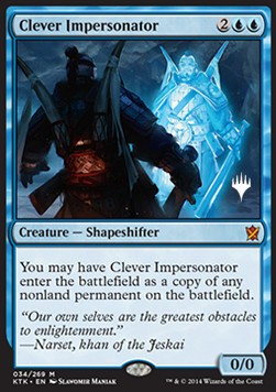 Clever Impersonator - Theros Beyond Death Promos 