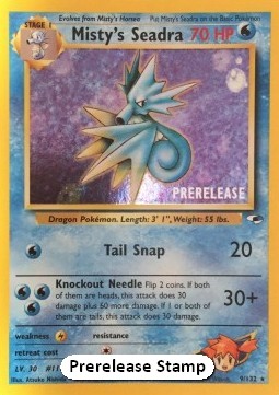 Misty's Seadra (Prerelease) 