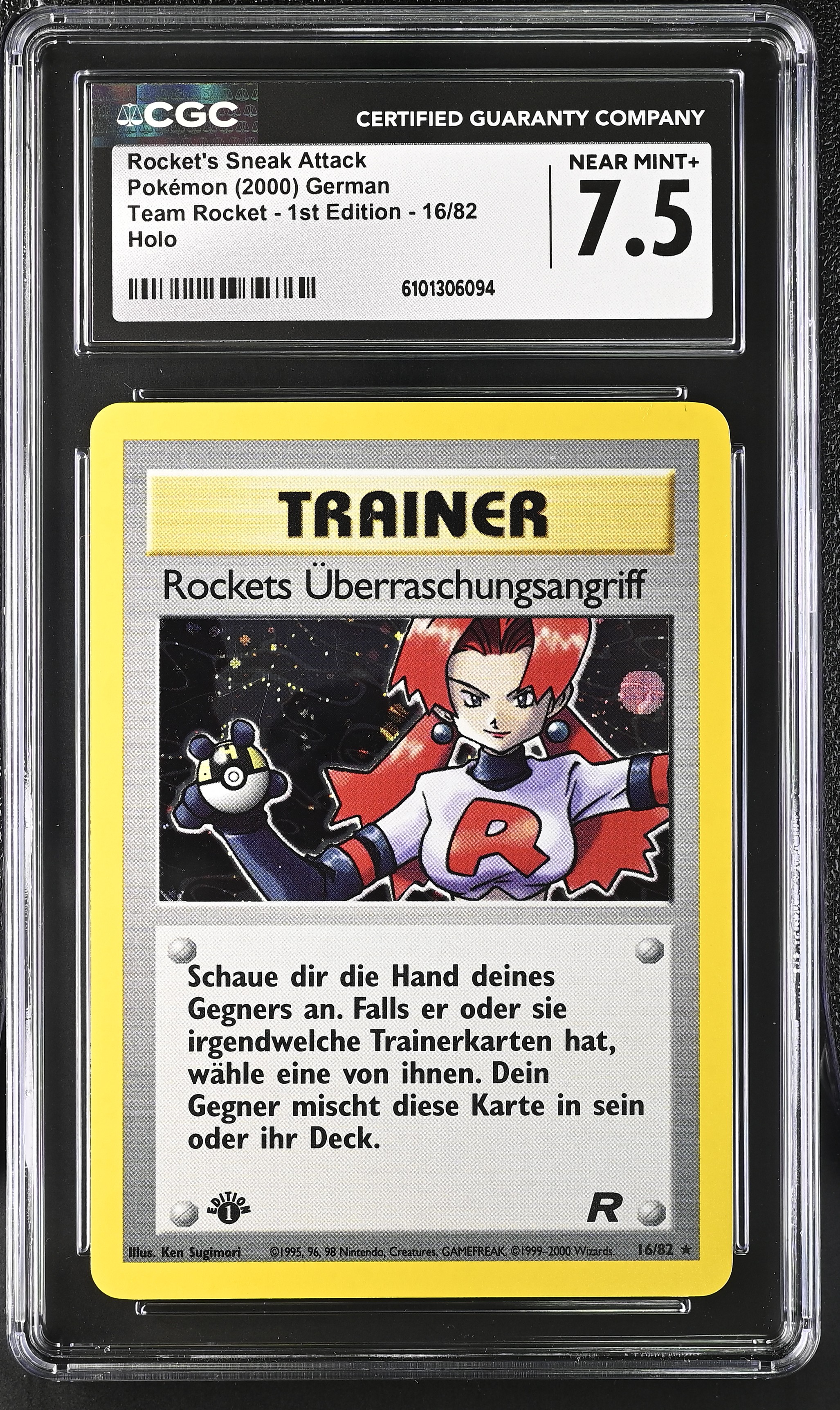 Rocket's Sneak Attack (Holo) - TR 16 - German - CGC 7.5
