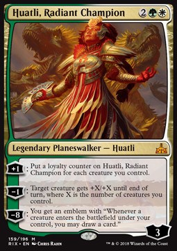 Huatli Radiant Champion - Rivals of Ixalan 