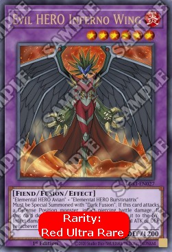 Evil HERO Inferno Wing (V.2 - Ultra Rare) 