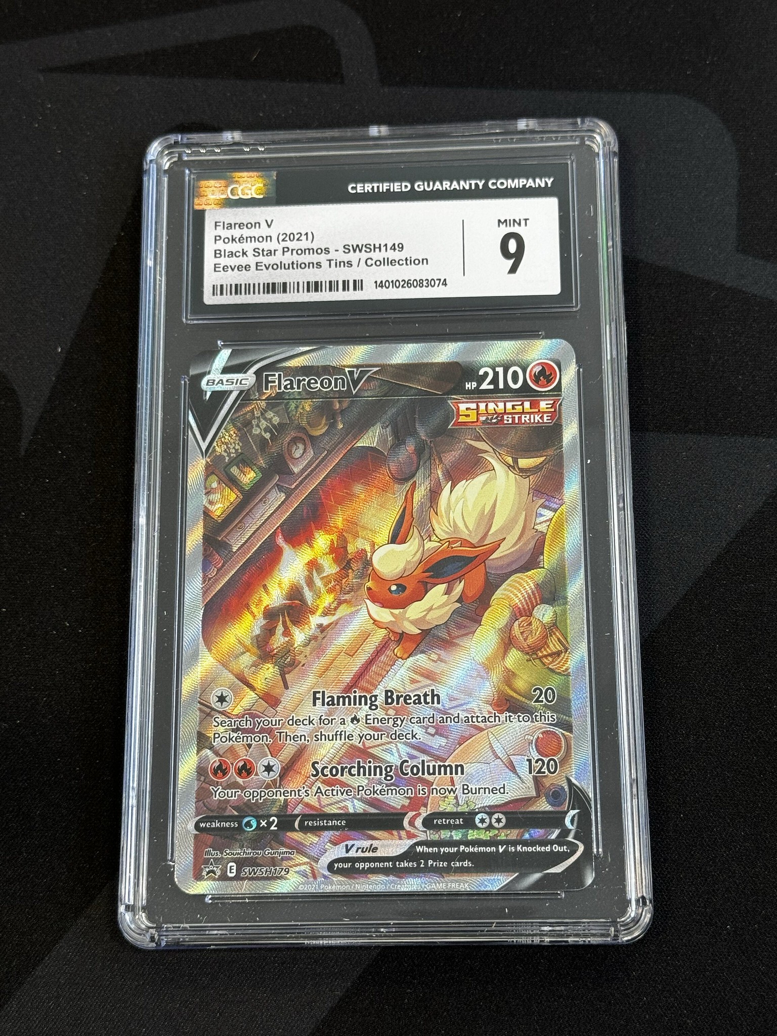 Pokemon Flareon V store SWSH179 CGC 9