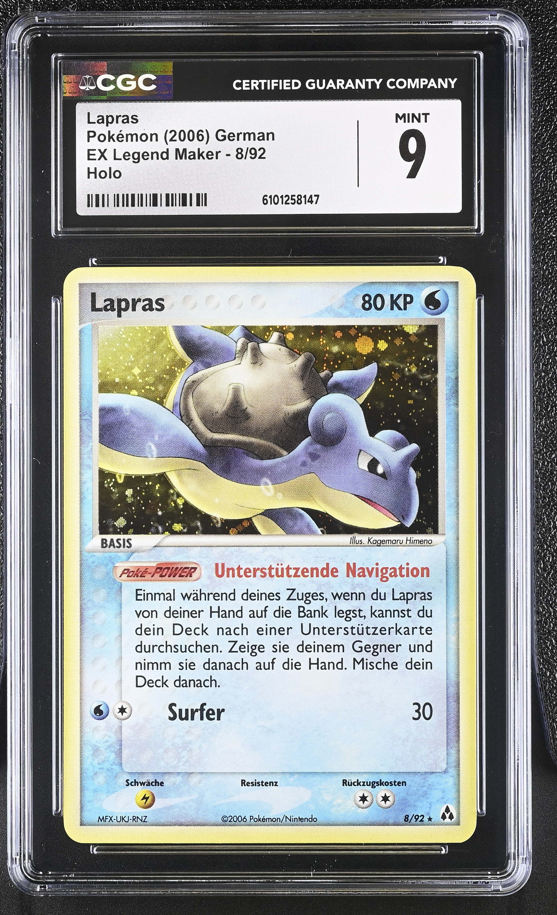 Lapras - LM 8 - German - CGC 9 