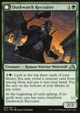 Duskwatch Recruiter Krallenhorde Howler - Shadows over Innistrad 