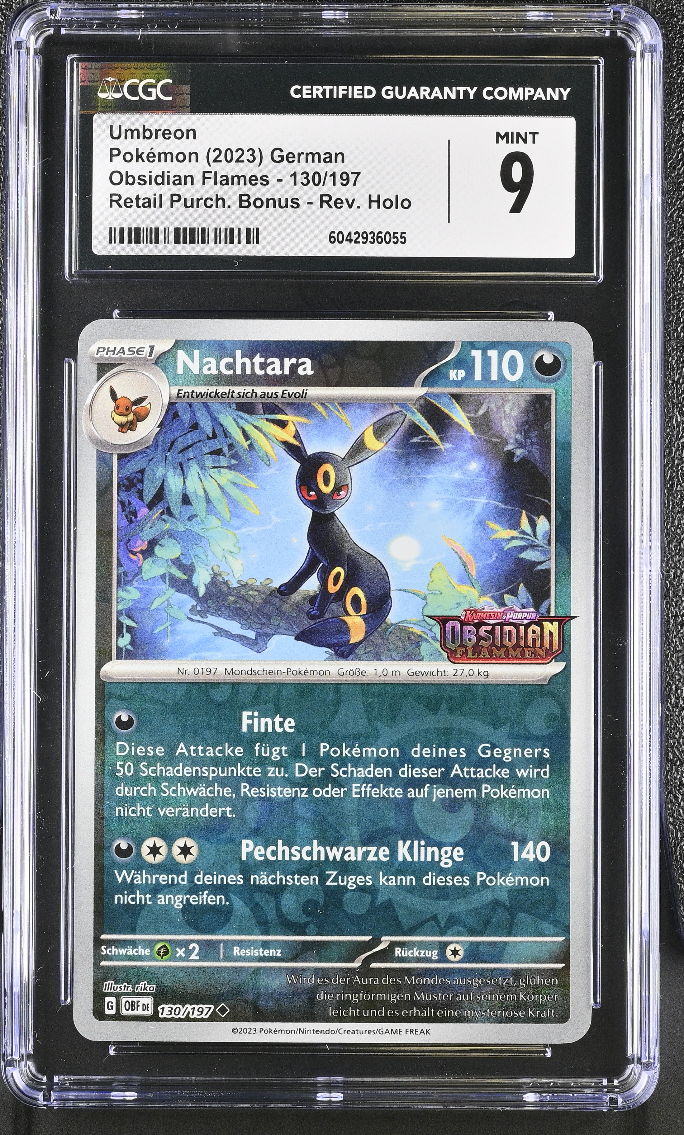 Umbreon - OBF 130 - German - CGC 9 