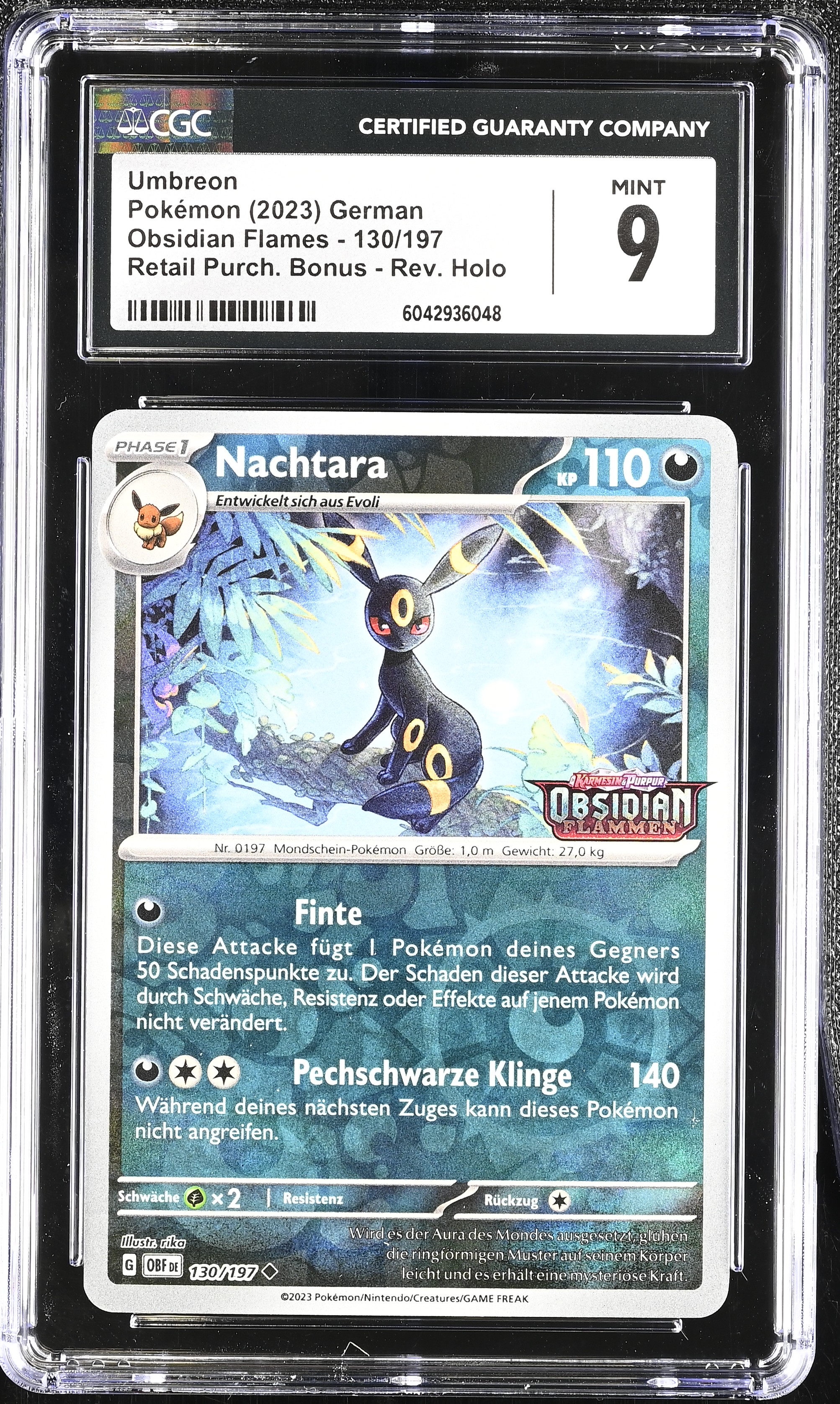 Umbreon - OBF 130 - German - CGC 9 