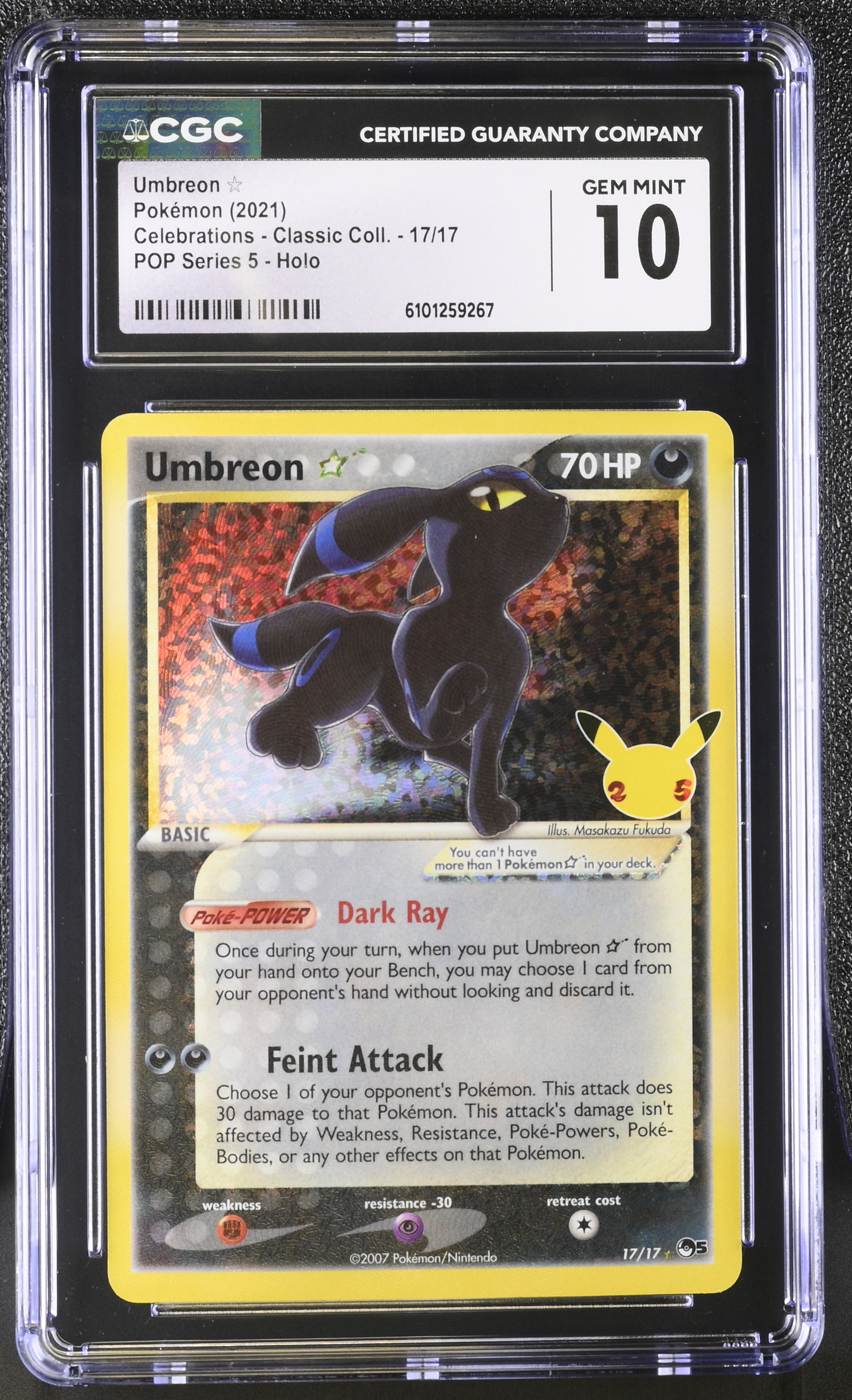 Umbreon - CEL 517 - English - CGC 10 