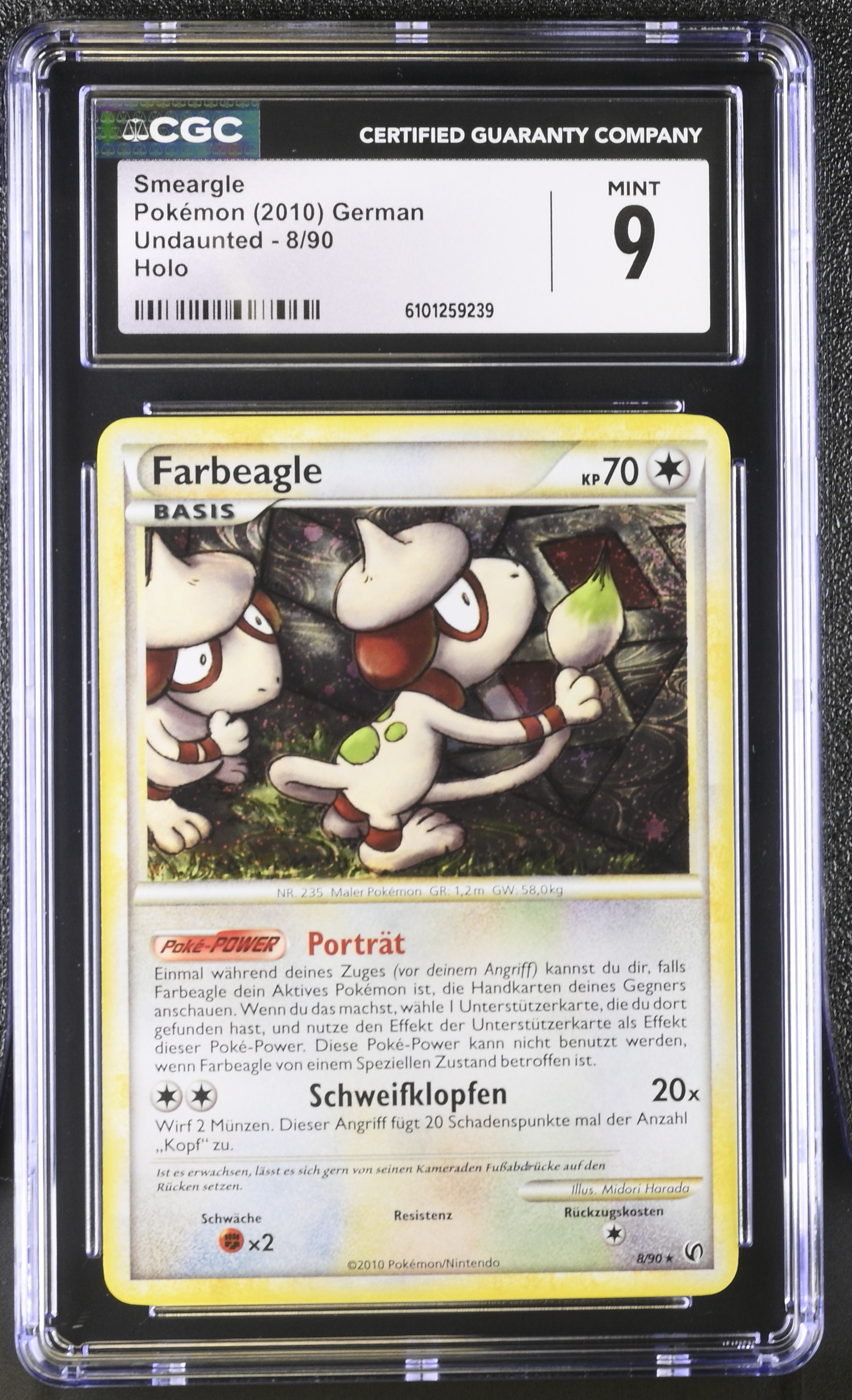Smeargle - UD 8 - German - CGC 9 