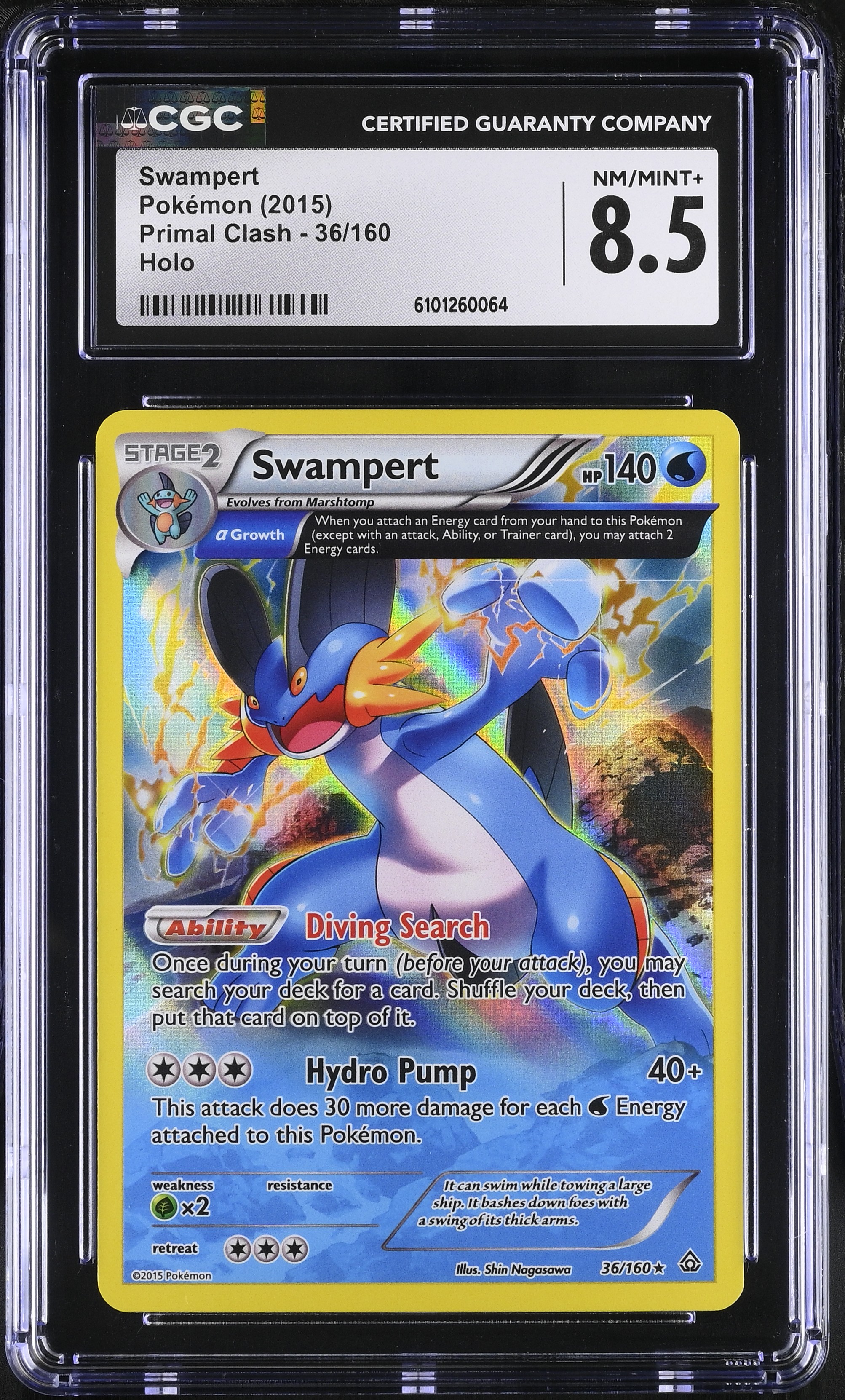 Swampert - PRC 36 - English - CGC 8.5 