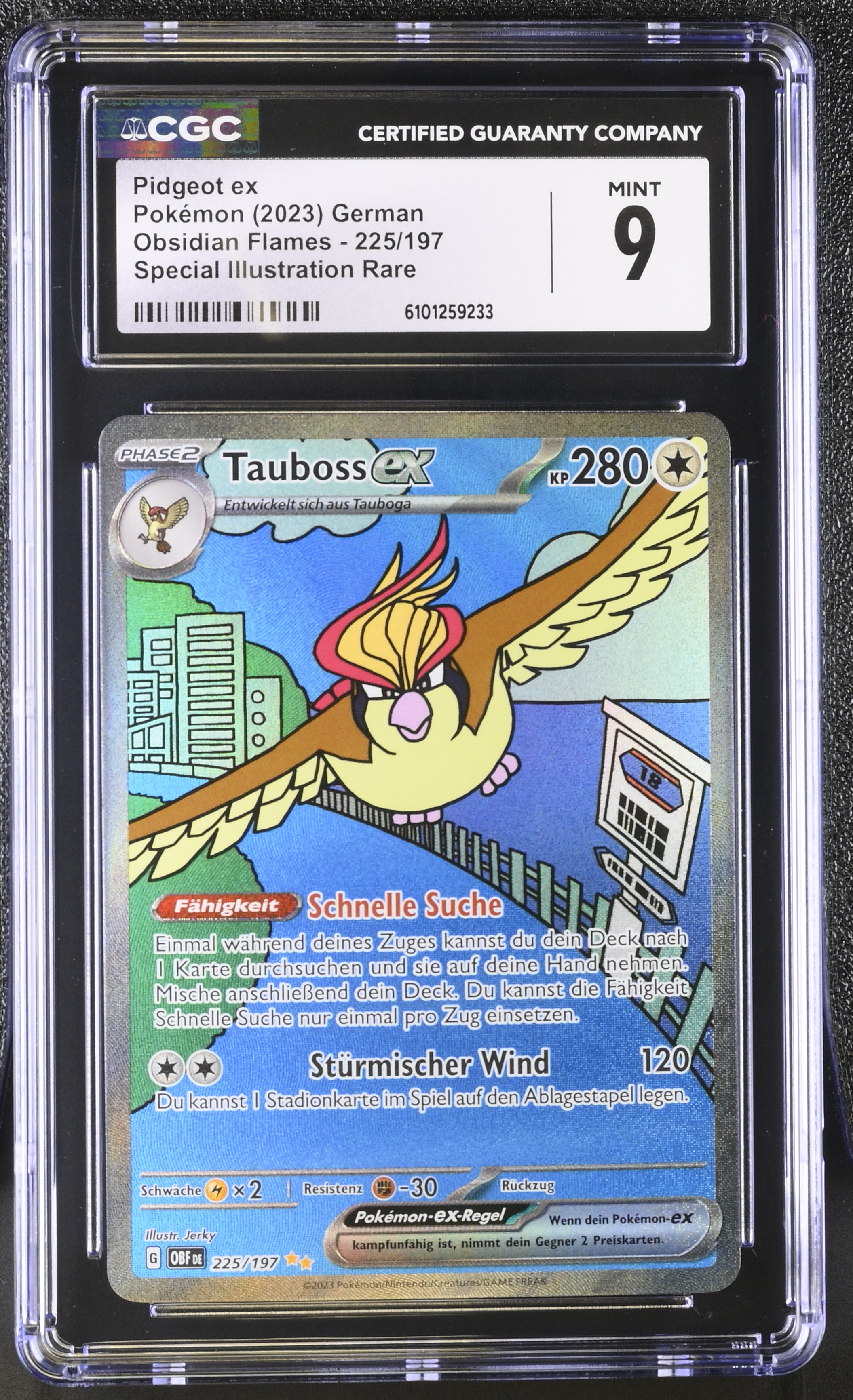 Pidgeot ex - OBF 225 - German - CGC 9 