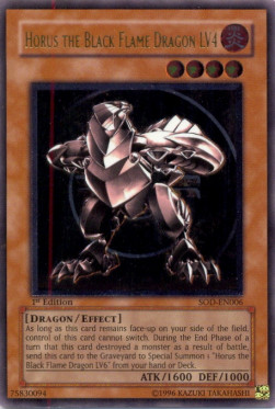 Horus the Black Flame Dragon LV4 (V.2 - Ultimate Rare) 