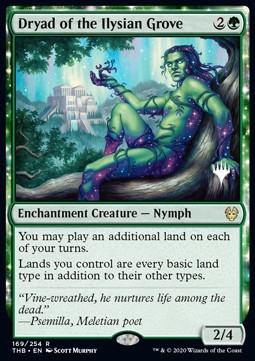 Dryad of the Ilysian Grove (V.1) - Theros Beyond Death Promos