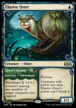 Elusive Otter Groves Bounty - Wilds of Eldraine Extras 