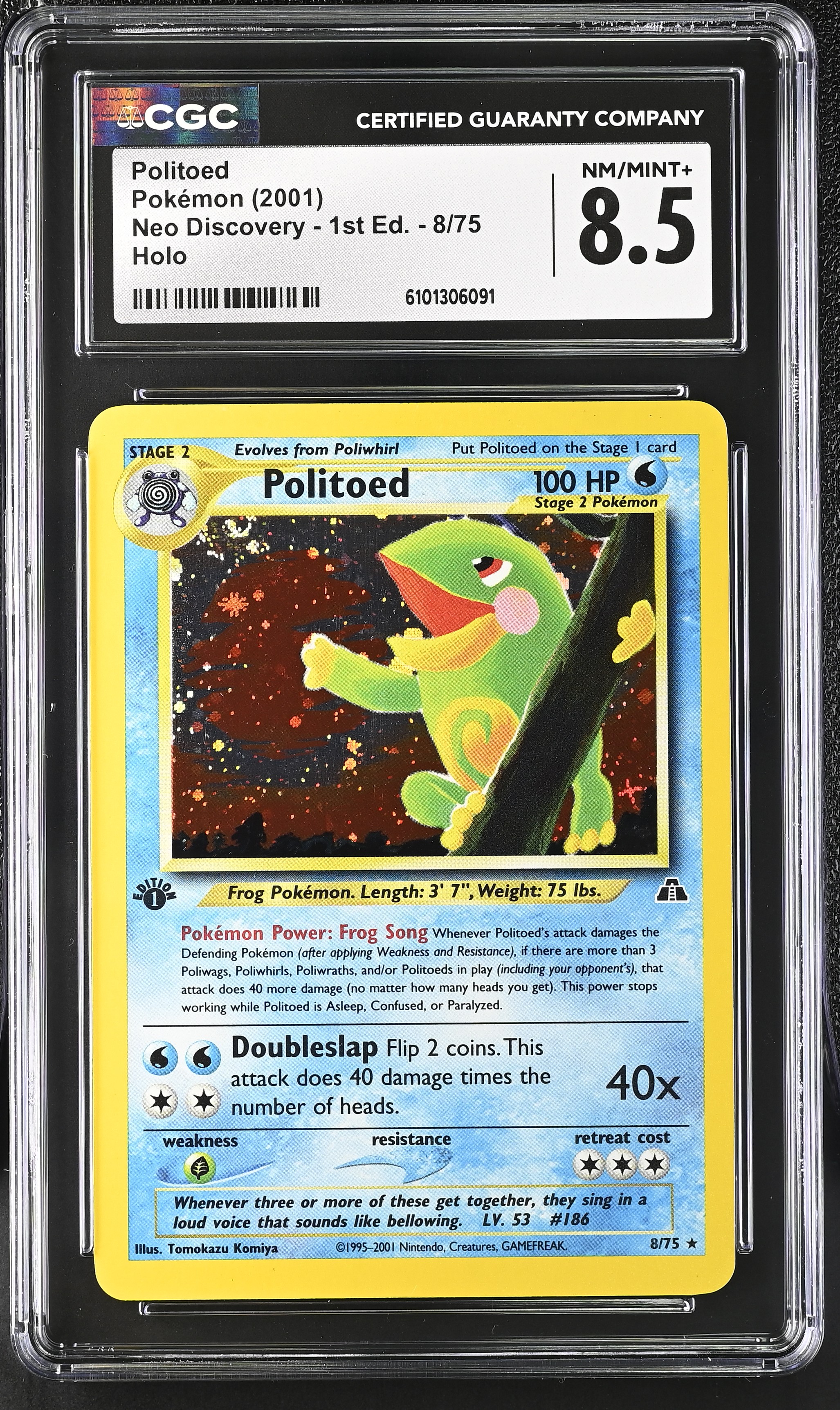 Politoed (Holo) - NDI 8 - English - CGC 8.5 