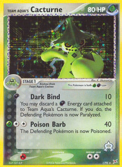 Team Aqua's Cacturne 