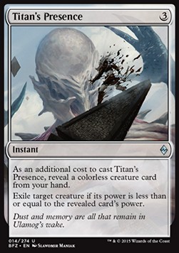 Titans Presence - Battle for Zendikar