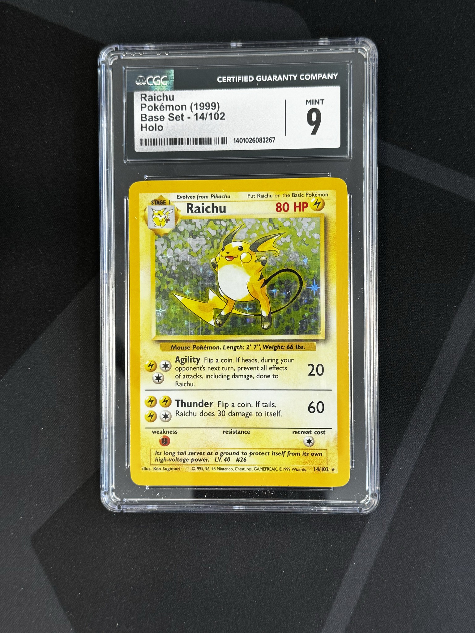 Raichu - BS 14 - English - CGC 9
